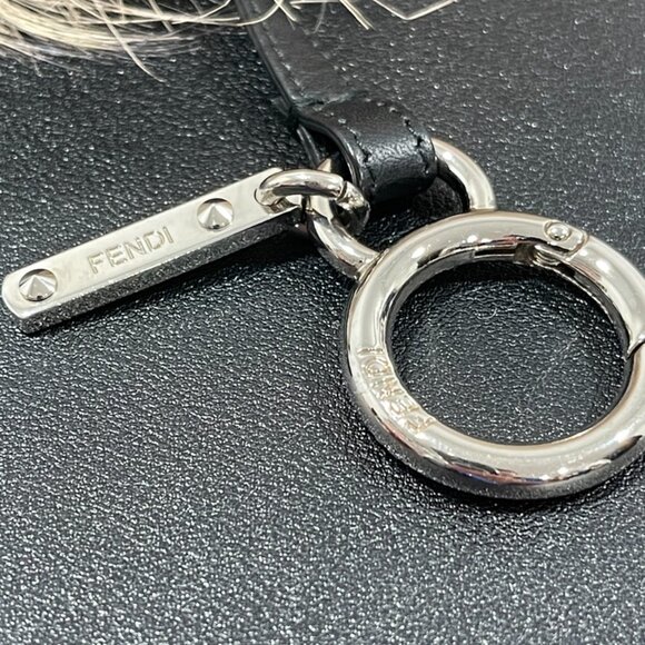 Fendi Monster Key Chain/Bag Charm Orange/Red Fur (22306) - Picture 3 of 3